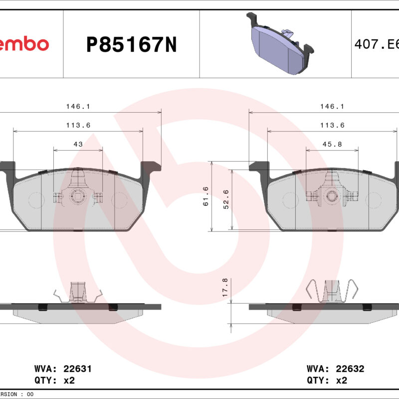 BALATA DISCO CERAMICA DELANTERA SEAT IBIZA BLITZ 2017 IBIZA FR 2018-2020 VOLKSWAGEN TRUCK NIVUS BLACK 2022 T-CROSS COMFORTLINE 2020 T-CROSS HIGHLINE 2020 VOLKSWAGEN VIRTUS BASE 2020-2021 DISCO 276MM