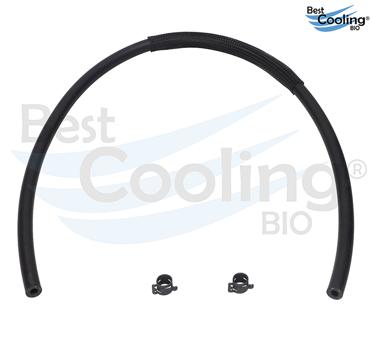 MANGUERA AGUA MOLDEADA DODGE i10 4L 1.2 LTS 2015-2020 A RADIADOR DE ACEITE CORTA CON 2 ABRAZADERAS