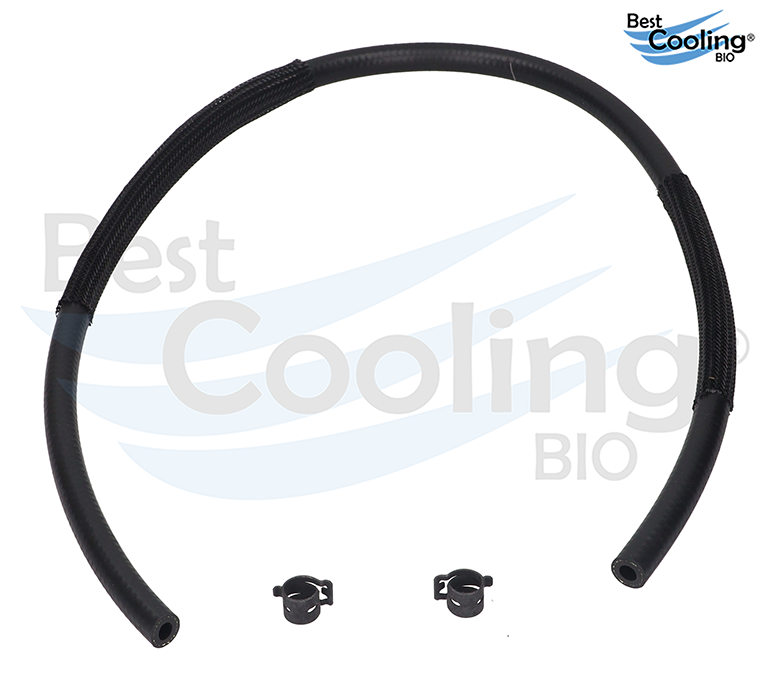 MANGUERA AGUA MOLDEADA DODGE i10 4L 1.2 LTS 2015-2020 A RADIADOR DE ACEITE LARGA CON 2 ABRAZADERAS