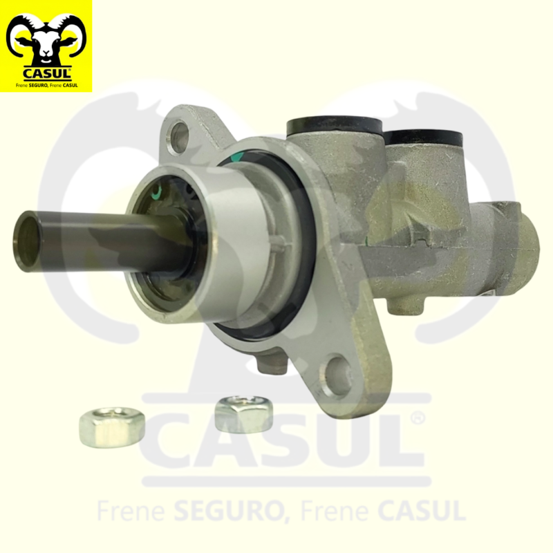 CILINDRO MAESTRO FRENOS CHEVROLET CORSA SEDAN 2003-2005 FABRICADO EN EUROPA ALUMINIO DIAMETRO 7/8" 22.23MM CUERDA PRIMARIA M10X1 SECUNDARIA M12X1