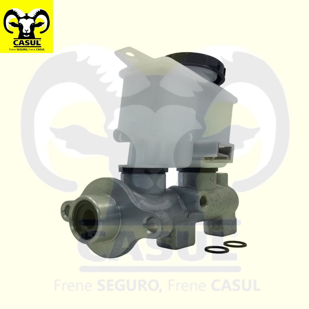 CILINDRO MAESTRO FRENOS FORD ESCORT 1997-2001 ESCORT LX 1997-2001 ESCORT VAGONETA 1997-1999 TRANSMISION AUTOMATICA SIN ABS ALUMINIO DIAMETRO 15/16" 23.81MM CUERDA PRIMARIA M10X1 SECUNDARIA M10X1