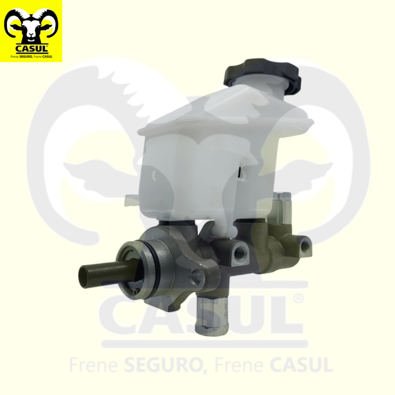 CILINDRO MAESTRO FRENOS DODGE ATTITUDE 2006-2011 SIN ABS ALUMINIO DIAMETRO 7/8" 22.23MM CUERDA PRIMARIA M10-1.0 SECUNDARIA M10-1.0