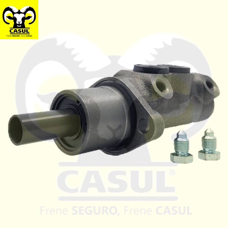 CILINDRO MAESTRO FRENOS VOLKSWAGEN JETTA A2 4L 1.8 LTS 1988-1993 PASSAT IMPORTADO 4L 1.8 LTS 1988-1993 PASSAT IMPORTADO 4L 2.0 LTS 1988-1993 GOLF A2 4L 1.8 LTS 1988-1993 HIERRO DIAMETRO 7/8" 22.23MM CUERDA PRIMARIA M10-1.0 SECUNDARIA M10-1.0