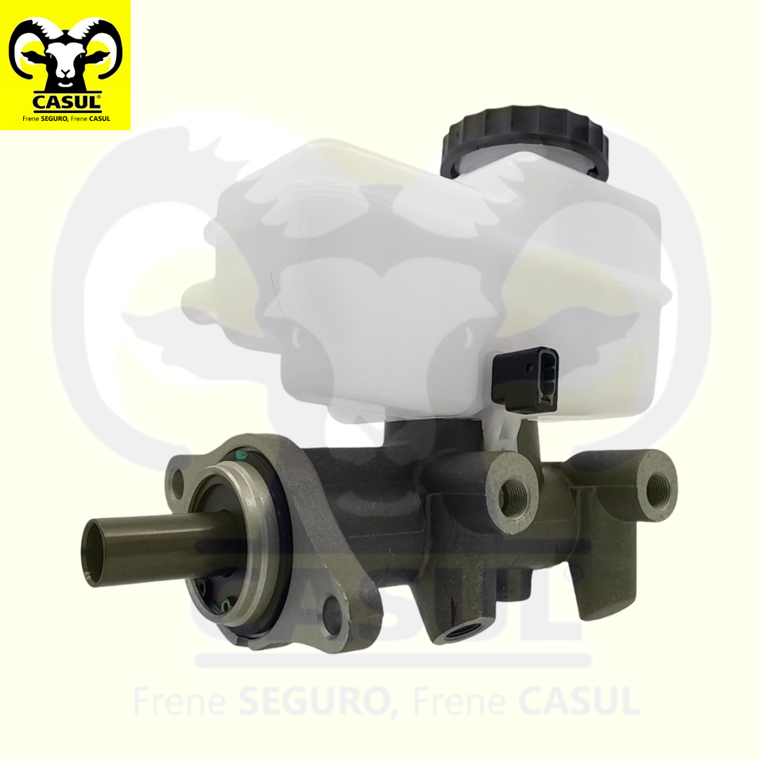 CILINDRO MAESTRO FRENOS NISSAN TRUCK FRONTIER SE 4X2 2007-2010 XTERRA 2005-2007 TRANSMISION AUTOMATICA CON CONTROL DE ESTABILIDAD Y CONTROL DINAMICO ALUMINIO DIAMETRO 1" 25.4MM CUERDA PRIMARIA M12-1.0 SECUNDARIA M12-1.0