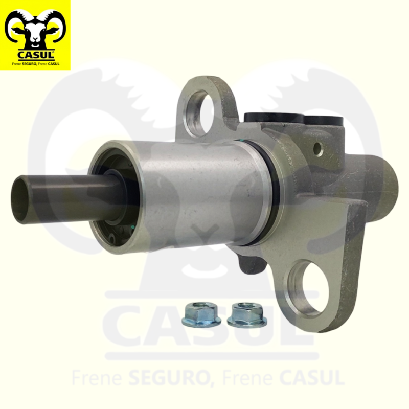 CILINDRO MAESTRO FRENOS VOLKSWAGEN PASSAT 4L 1.8 LTS 2002-2005 PASSAT V6 2.8 LTS 2002-2005 PASSAT W8 2003-2005 AUDI A4 2002-2009 A6 2002-2004 A6 2007-2011 ALUMINIO DIAMETRO 1" 25.4MM CUERDA PRIMARIA M12-1.0 SECUNDARIA M12-1.0