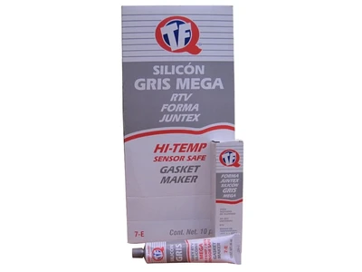 SILICON JUNTA GRIS TUBO 80ML (75G) EXHIBIDOR 10 PIEZAS CAJA 50 PIEZAS
