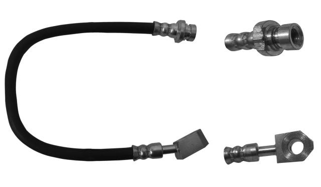 MANGUERA FRENO NISSAN TRUCK ESTAQUITAS 1972-2003 ESTAQUITAS DOBLE CABINA 1982-2000 D21 1992-2004 GMC TRUCK PICK UP 250 1994-1996 DELANTERA IZQUIERDA USE: NF38491 42.0 CM