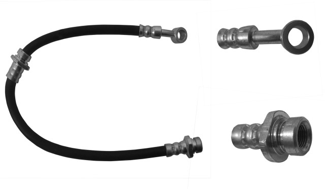 MANGUERA FRENO NISSAN TSURU GSR 2000 4L 1.6 LTS 1993-1996 SENTRA 4L 1.6 LTS 1995-2000 ALTIMA 4L 2.4 LTS 1996-2001 LUCINO GSE 1996-2000 DELANTERA DERECHA USE: NF380489 50.0 CM