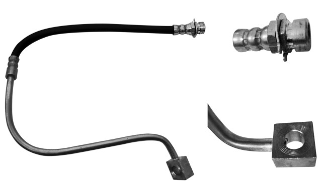 MANGUERA FRENO DODGE STRATUS 1995-2000 CHRYSLER CIRRUS 1995-1997 SEBRING 1996-1998 PLYMOUTH BREEZE 1996-1997 TRASERA IZQUIERDA 57.0 CM