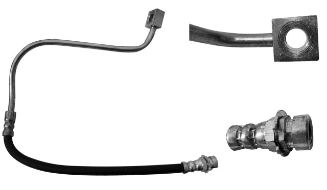MANGUERA FRENO DODGE STRATUS 1995-2000 CHRYSLER CIRRUS 1995-1997 SEBRING 1996-1998 PLYMOUTH BREEZE 1996-1997 TRASERA DERECHA 58.0 CM