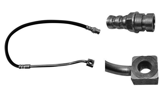 MANGUERA FRENO FORD TRUCK F-250 1999-2004 F-250 SUPER DUTY 1999-2004 EXCURSION 2000-2005 F-350 SUPER DUTY 1999-2004 DELANTERA IZQUIERDA 4WD 67.0 CM