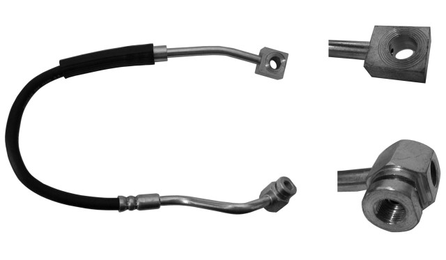 MANGUERA FRENO FORD TRUCK RANGER 1991-1992 EXPLORER LIMITED V8 1991-1992 EXPLORER XLS V6 1991-1992 MAZDA TRUCK B2300 1994-1994 B3000 1994-1994 DELANTERA IZQUIERDA 57.0 CM