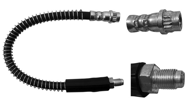 MANGUERA FRENO NISSAN PLATINA 2002-2006 RENAULT CLIO 2002-2010 CLIO 2015-2017 RENAULT TRUCK KANGOO EXPRESS 2004-2018 KANGOO 2007-2009 DELANTERA 35.0 CM