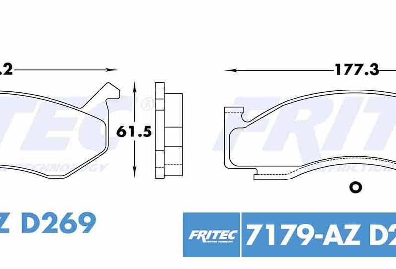 BALATA DISCO DELANTERA CHEVROLET TRUCK MICROBUS 1990-1997 DODGE TRUCK B150 1994 B1500 1995-1997 B2500 1995-1997 =D269