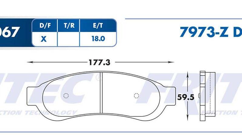 BALATA DISCO TRASERA FORD TRUCK F-350 SUPER DUTY 2005-2007 LOBO 2006-2008 LOBO HARLEY DAVIDSON 2006-2007 =D1067
