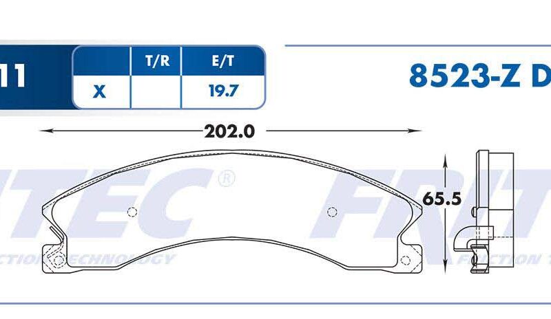 BALATA DISCO DELANTERA CHEVROLET TRUCK SILVERADO 1500 2016-2017 SILVERADO 2500 BASE 2016-2017 SILVERADO 2500 HD 2011-2021 SILVERADO 3500 BASE 2018-2013 GMC TRUCK SIERRA 2500 HD 2011-2021 SIERRA 3500 HD 2011-2015 NISSAN TRUCK NV2500 BASE 2013-2020 =D1411