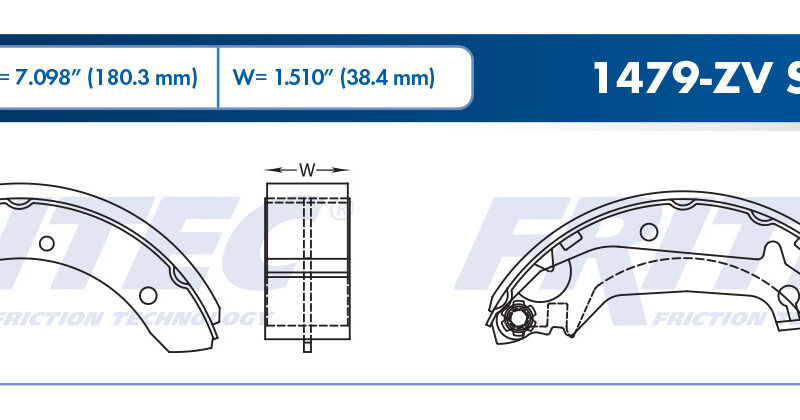 BALATA TAMBOR TRASERA FORD CONTOUR 1995-1999 MYSTIQUE 1995-2000 =S696
