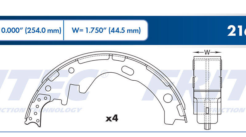 BALATA TAMBOR TRASERA NISSAN DATSUN PICK UP 1985-1989 =S571
