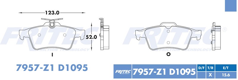 BALATA DISCO TRASERA FORD FOCUS 2007-2018 FOCUS ST 2007-2018 ESCAPE 4L 2.5 LTS 2013-2016 ESCAPE 4L 2.0 LTS 2014-2016 TURBO MAZDA 3 2006-2013 MAZDA 3 SPEED 3 2008-2013 CHEVROLET VECTRA 2006-2008