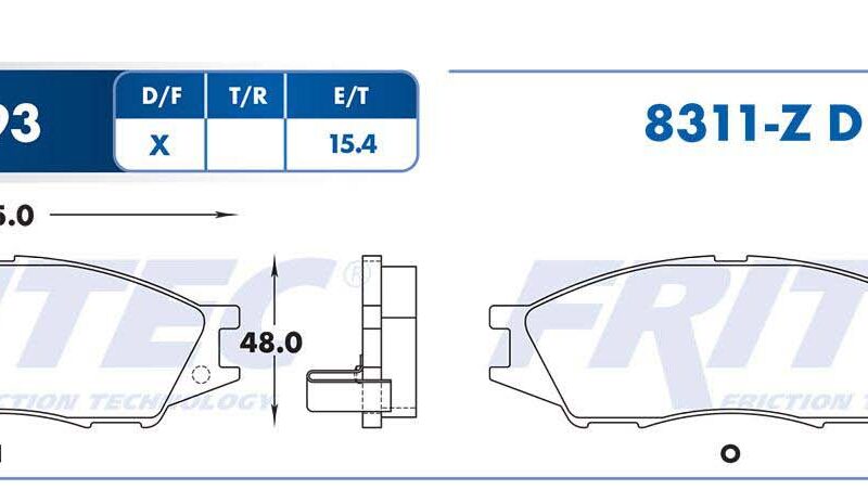 BALATA DISCO DELANTERA RENAULT SCALA 2011-2013 =D1193