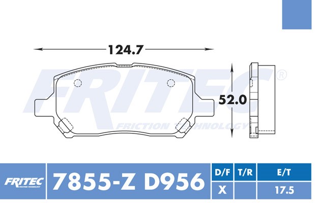 BALATA DISCO DELANTERA PONTIAC G4 2005-2006 PONTIAC G5 2007-2010 =D956