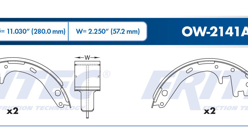 BALATA TAMBOR TRASERA FORD TRUCK BRONCO 1997 F-150 1988-1995 2WD 1/2 TON F-150 1987-1990 4WD 1/2 TON =S582