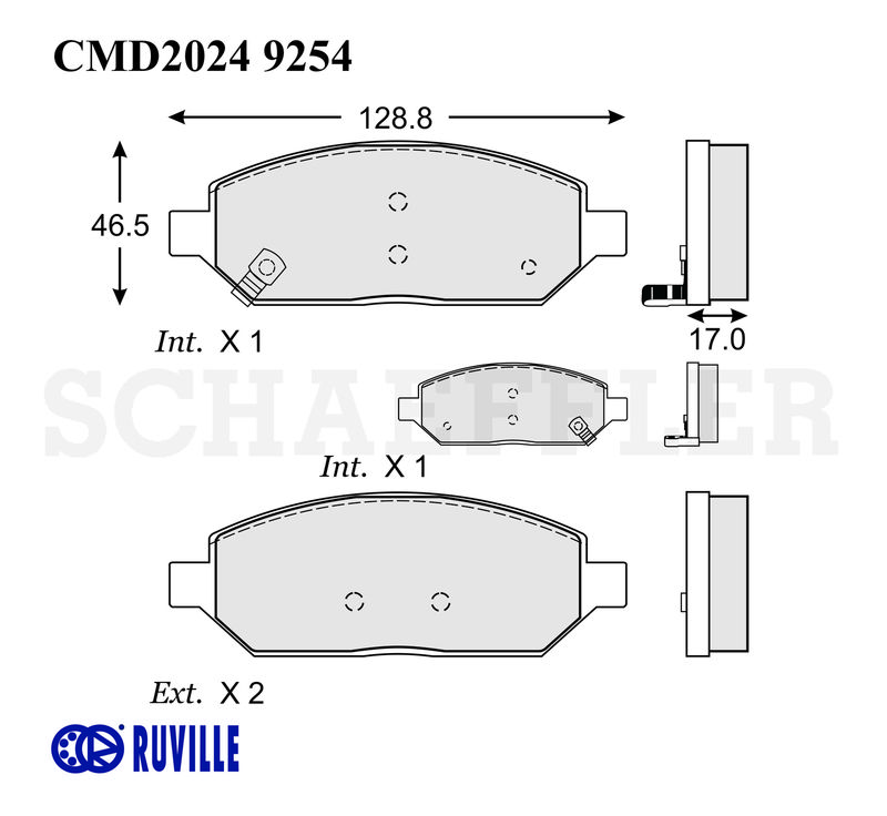 BALATA DISCO DELANTERA CHEVROLET SPARK LT 4L 1.4 LTS 2016-2020