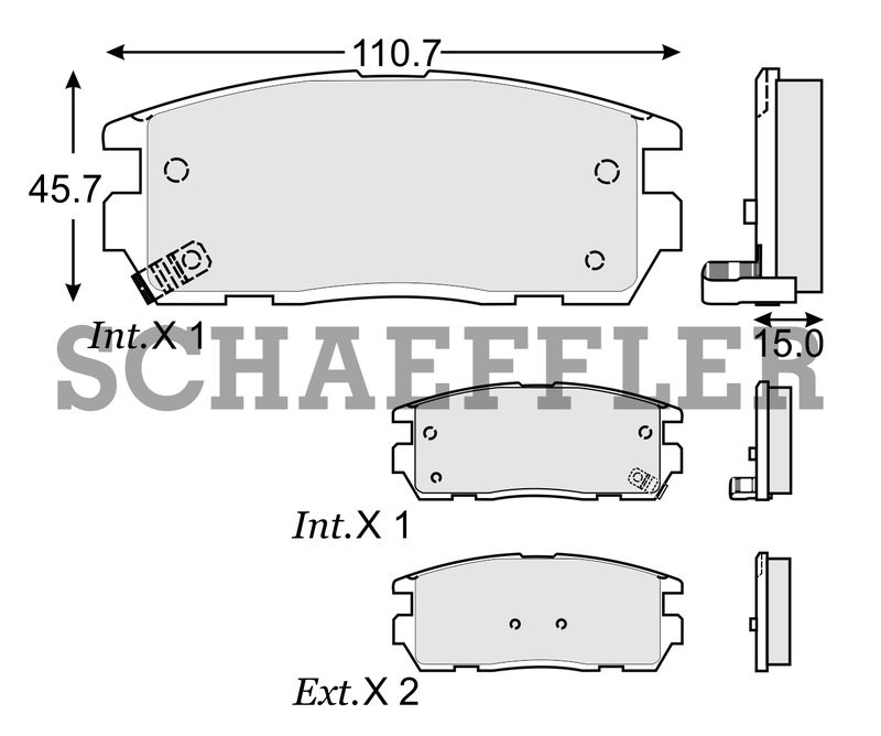 BALATA DISCO TRASERA CHEVROLET TRUCK CAPTIVA SPORT 2008-2015 EQUINOX 2007-2008 PONTIAC TRUCK TORRENT 2007-2009 GMC TRUCK TERRAIN 2011-2017 SUZUKI TRUCK XL-7 2007-2009