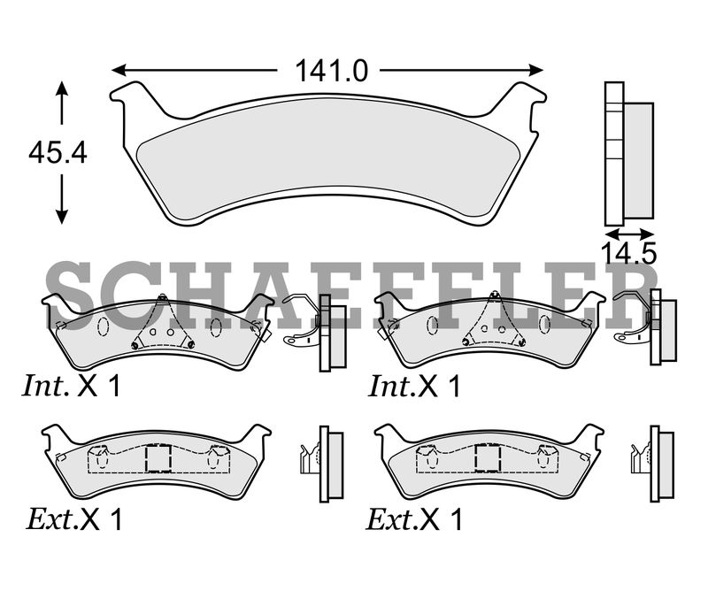 BALATA DISCO TRASERA FORD TRUCK EXPLORER 4X2 1995-2001 EXPLORER SPORT 1998-2001