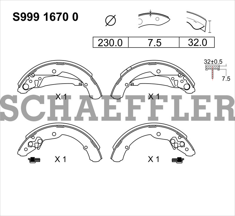 BALATA TAMBOR TRASERA FORD FIESTA HATCH BACK 1998-2007 FIESTA IKON SEDAN 2001-2007 IKON SEDAN 2011-2012 KA 2001-2008 1X81