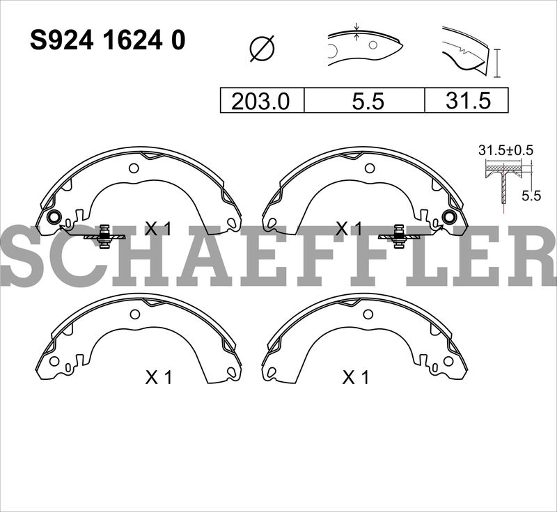 BALATA TAMBOR TRASERA NISSAN TIIDA 2007-2017 DODGE ATTITUDE 2015-2022 MITSUBISHI LANCER 2008-2009